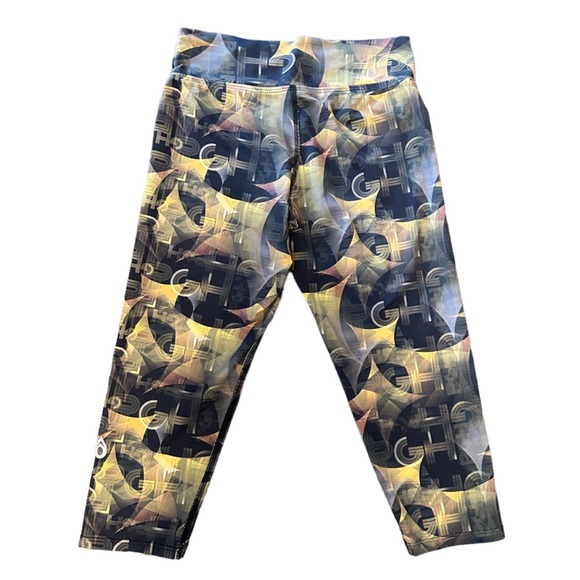 Dona Jo Fitwear Pittsburgh Themed Capri Leggings Running Exercise Yoga Size 1 - Picture 6 of 6